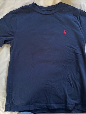 Polo by Ralph Lauren Navy Short-Sleeve Crew Tee with Red Logo